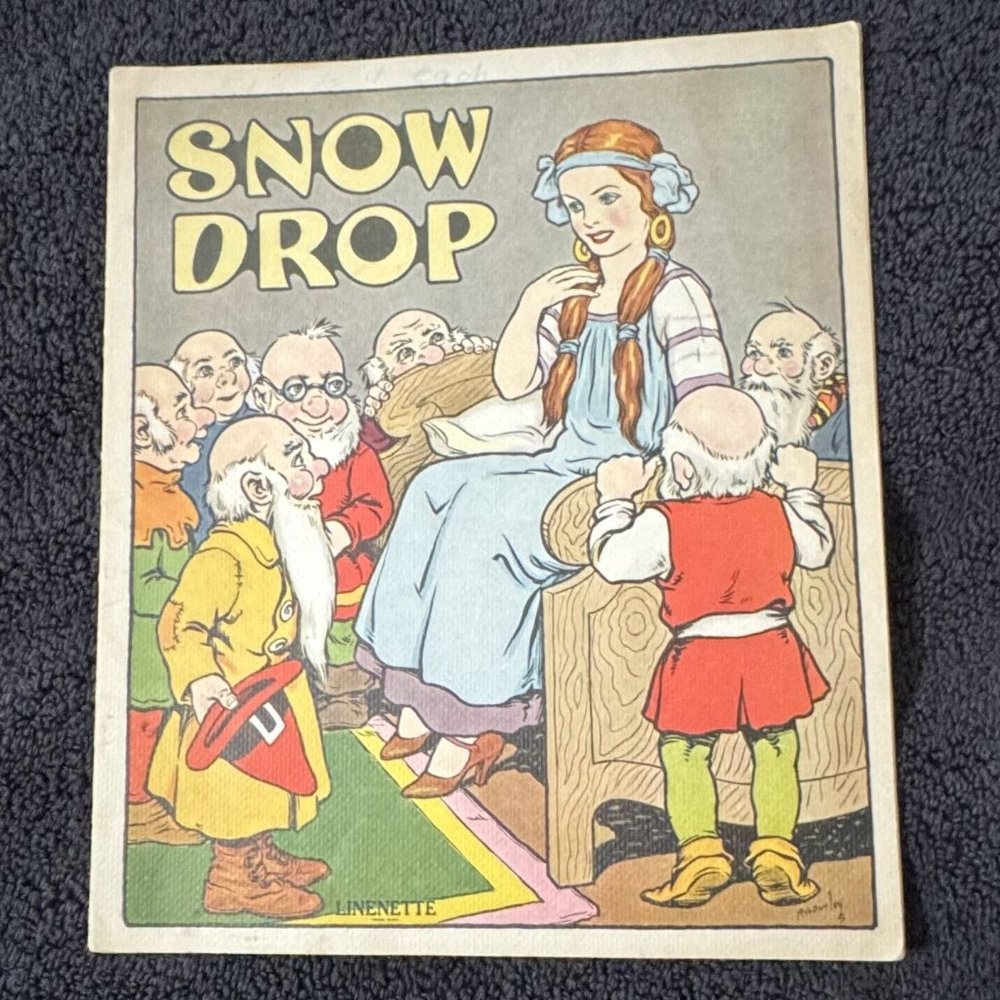 Snow Drop Vintage 1930's " LINENETTE BOOK BY R. A. BURLEY " # 431 Very Rare